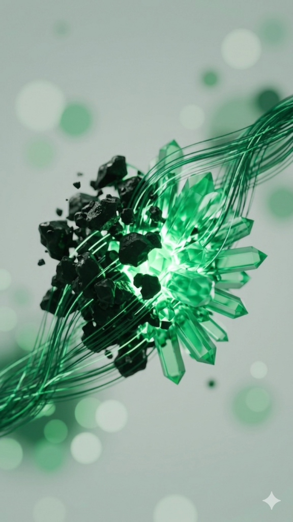 Cristal verde - tecnologia de regeneração